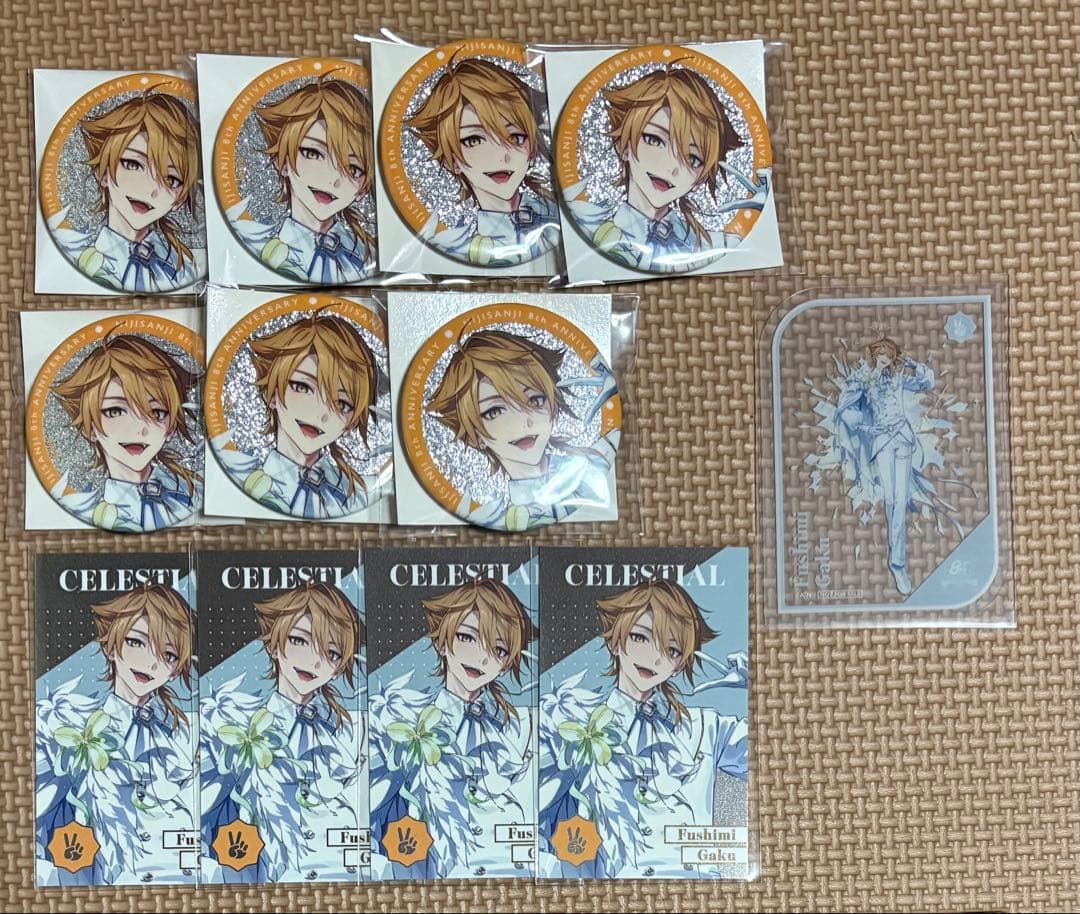 田*中様 伏見ガク 8周年 8thAnniversary 缶バッジ メタルカード