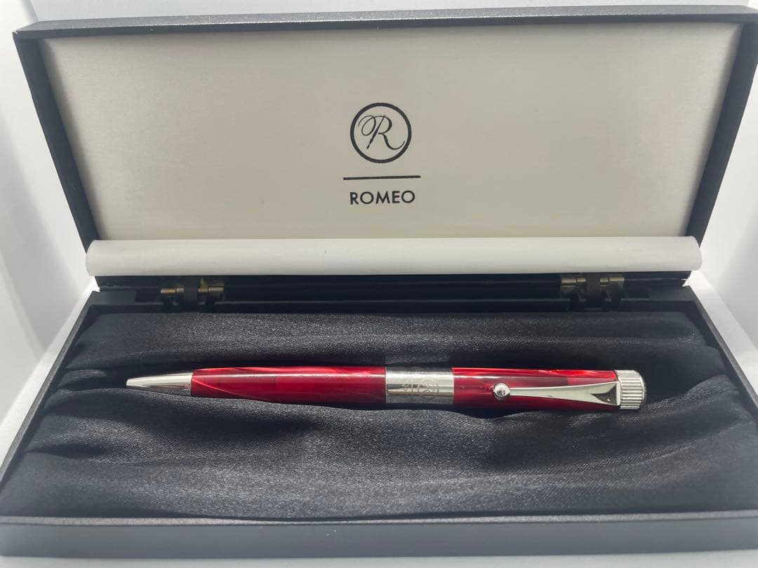 ROMEO NO.3 イタリアンレッドボールペン 専用ケース付き