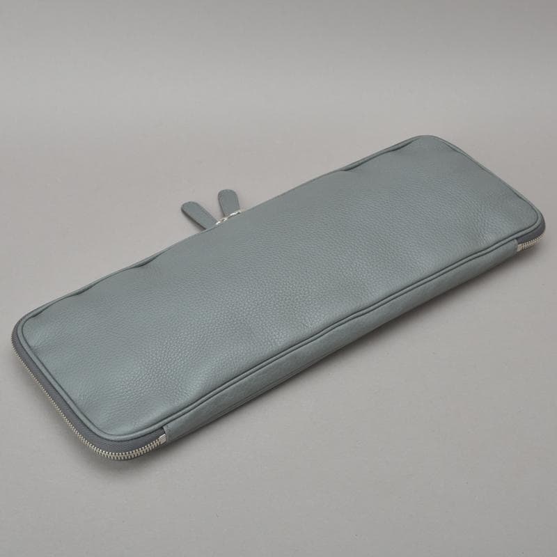 未使用同様◇GUCCI グッチ ネクタイケース マルチケース レザー グレー