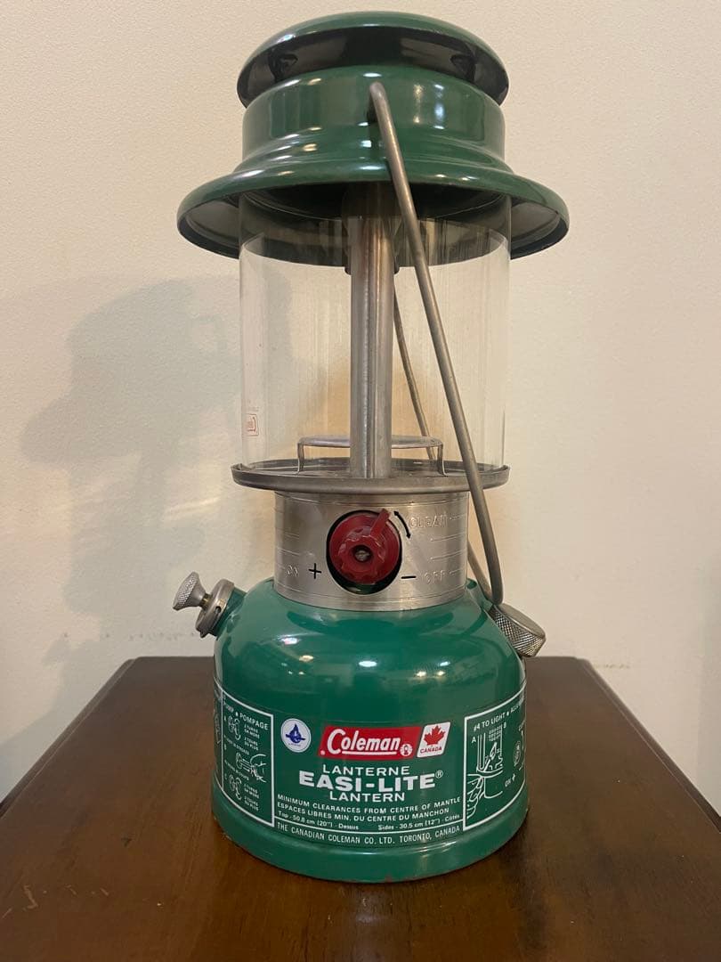 メンテ済み Coleman コールマン ビンテージ ランタン カナダ製 カバー付