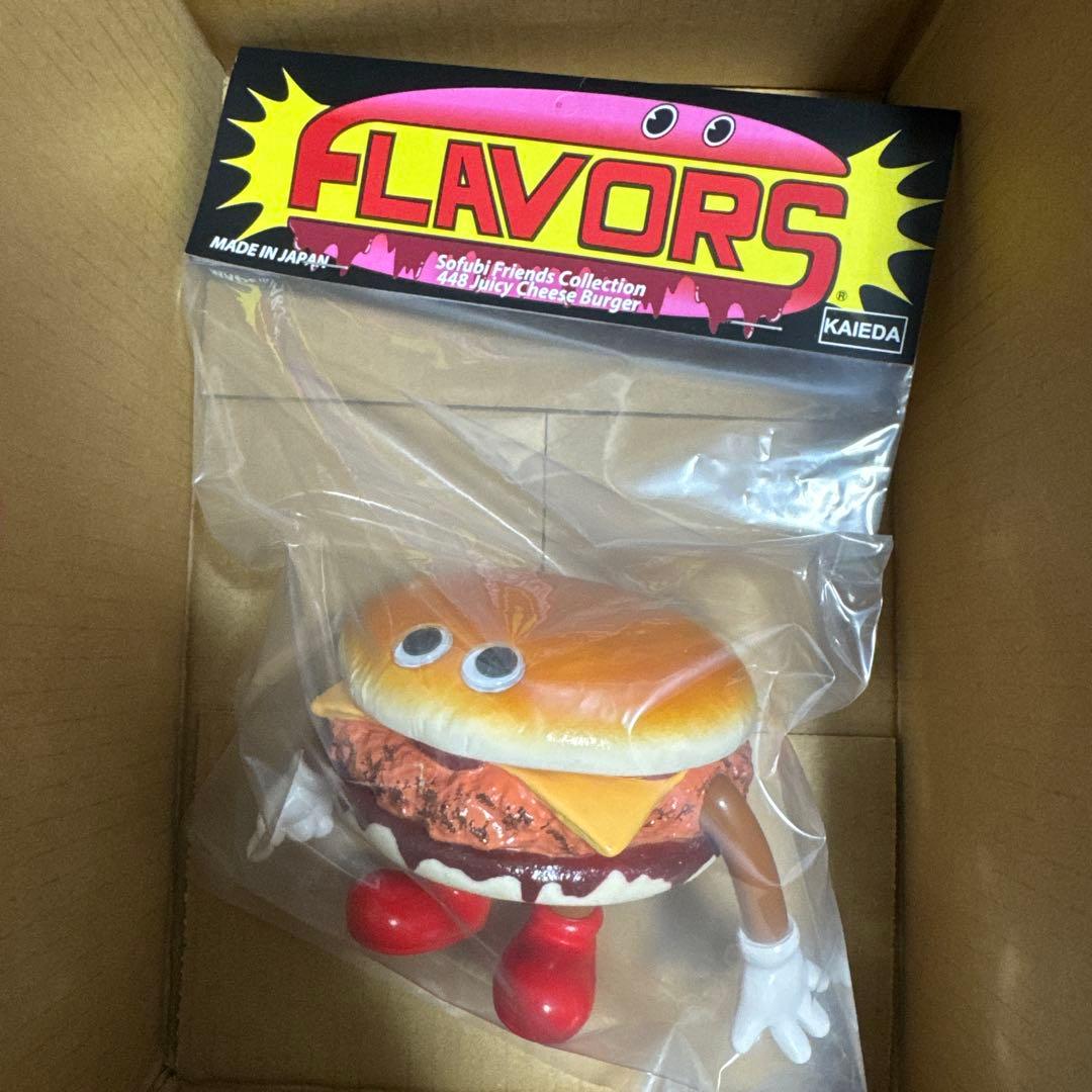 KAIEDA チーズバーガー　ソフビ　FLAVORS フレーバーズ