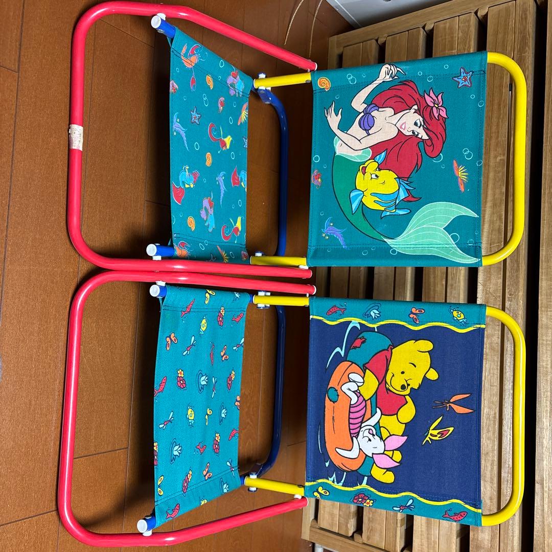 【レア】リトルマーメイド プーさん 子供用アウトドアチェア