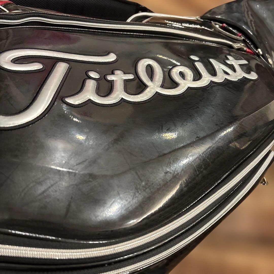 タイトリスト　ツアープロ仕様　エナメルキャディーバック　CB410