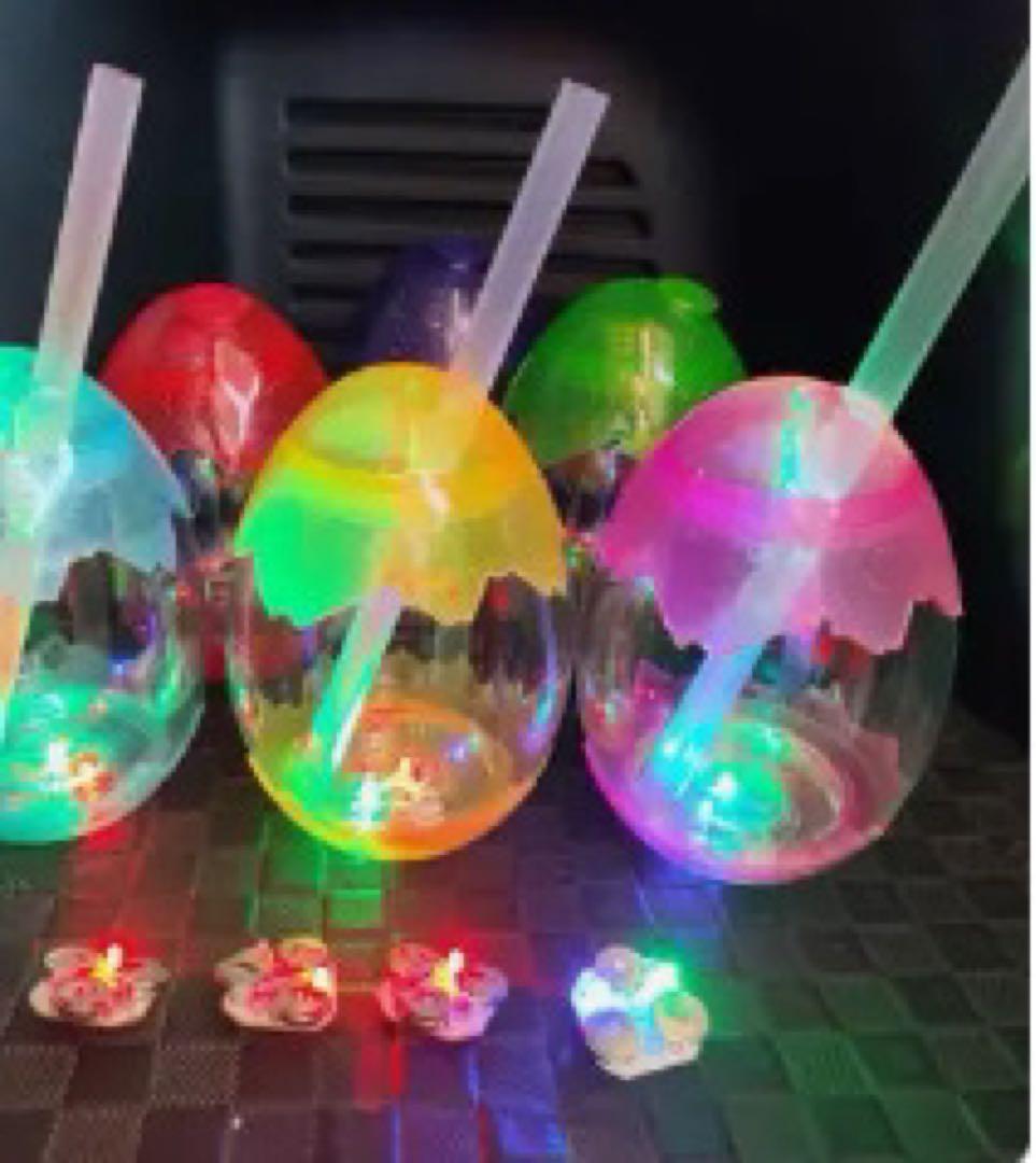 光り卵　　ソフトドリンク＆酒　コップ　500ml