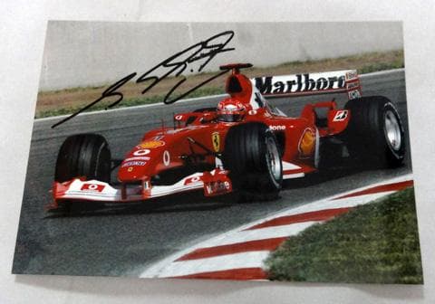 2003 フェラーリ M．シューマッハ 直筆サイン入フォト