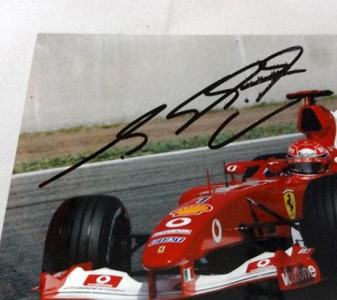 2003 フェラーリ M．シューマッハ 直筆サイン入フォト