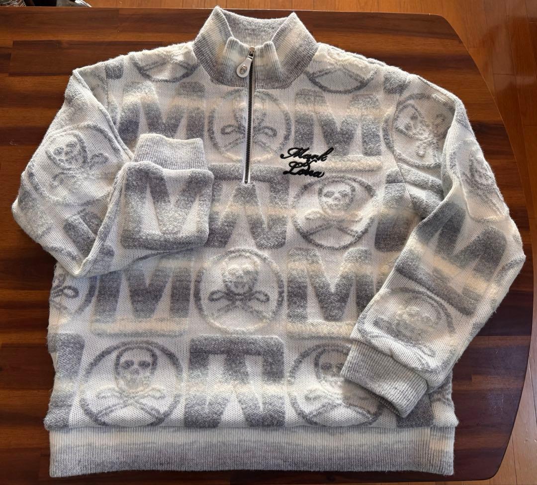 マークアンドロナ MARK&LONA ハーフジップ防風裏地ニットキムタク着用