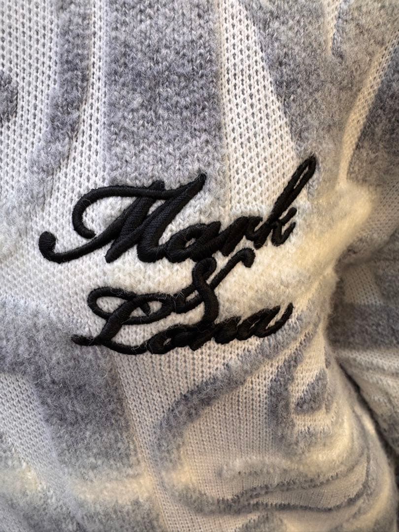 マークアンドロナ MARK&LONA ハーフジップ防風裏地ニットキムタク着用