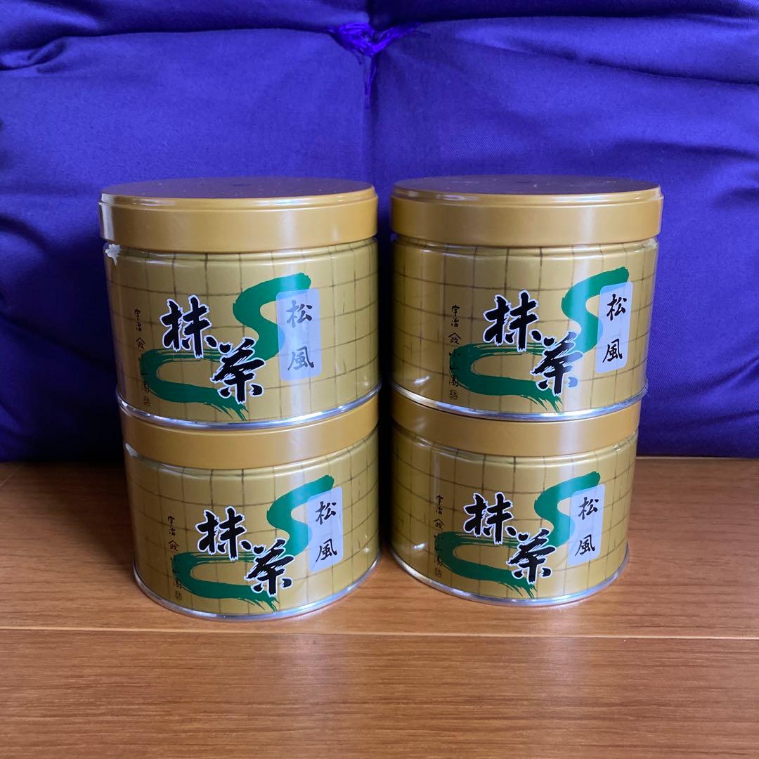 宇治 山政小山園 抹茶 松風 缶入 150g 4缶 小山園 ②