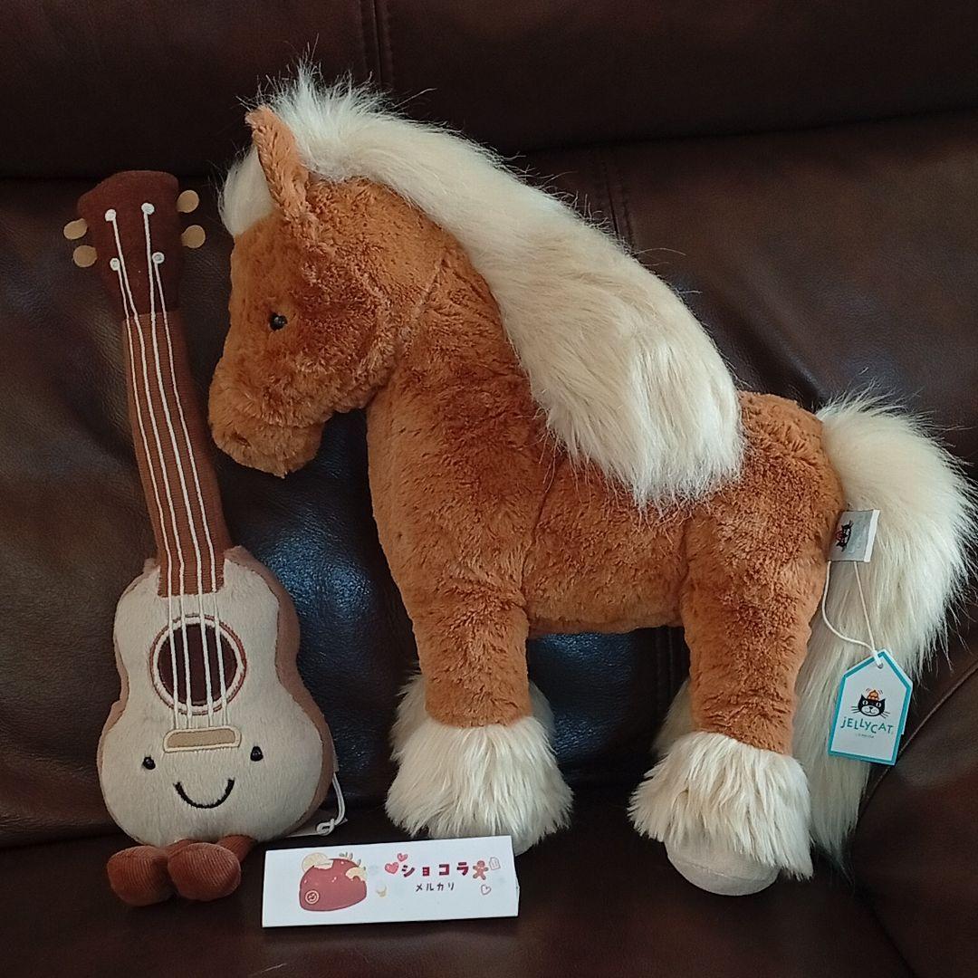 u−Yama兼確認用　ジェリーキャット　馬とウクレレぬいぐるみ2体セット