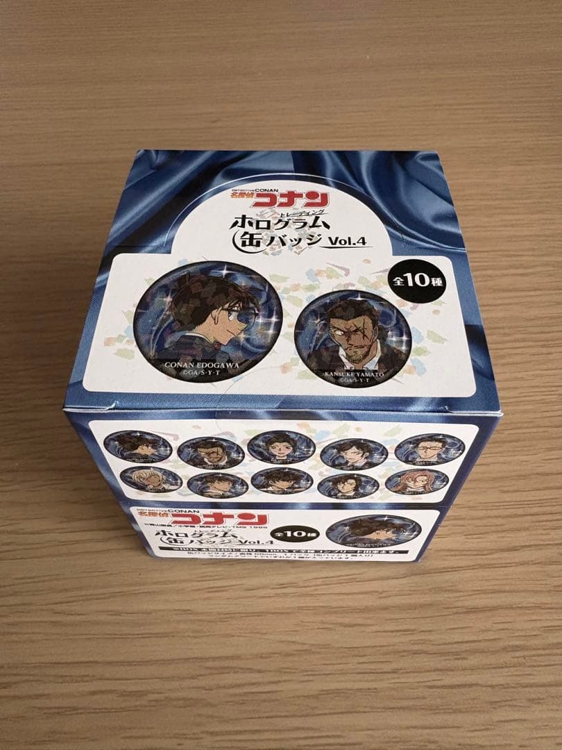 名探偵コナン トレーディングホログラム缶バッジ Vol.4 1BOX コンプ