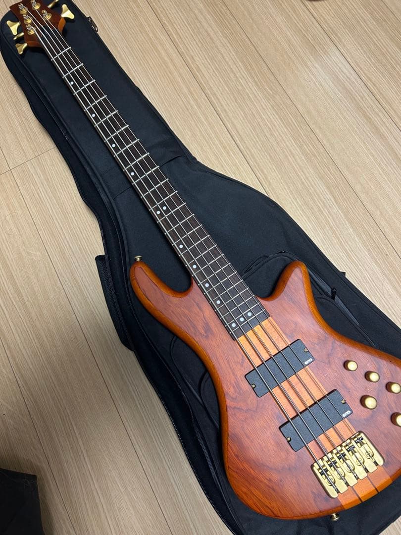 SCHECTER 5弦ベースstiletto studio5＋ソフトケース付き
