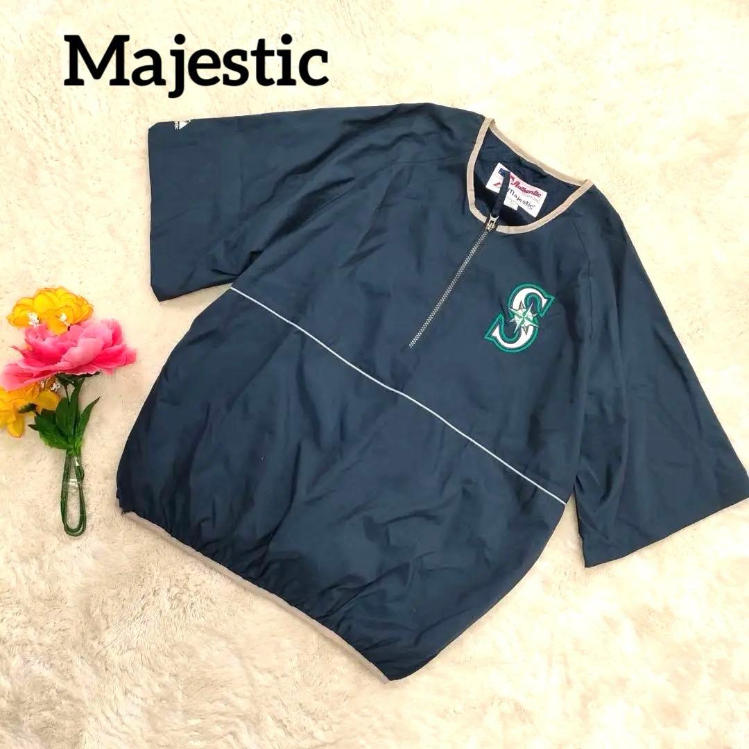 Majestic【MLB】シアトル・マリナーズ ウインドブレーカーL