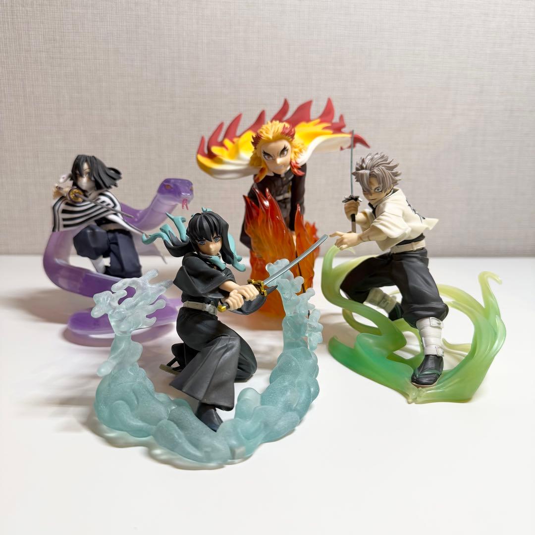 【豪華4点】鬼滅の刃 フィギュア 時透無一郎・伊黒小芭内・不死川実弥・煉獄杏寿郎