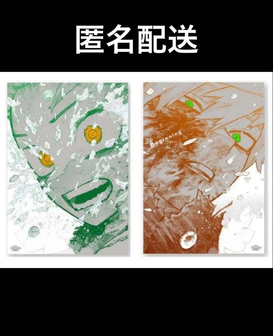 ヒロアカ展　ポスター　緑谷出久　爆豪勝己　Beginning