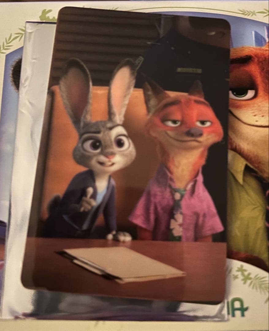 ズートピア2 オーマイカフェ 予約特典 コレクションカード ニック ジュディ