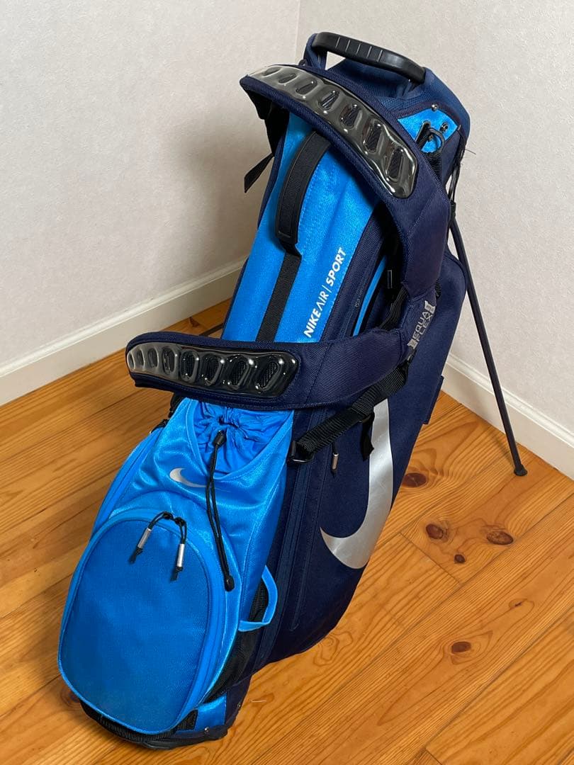 中古　Nike スタンド付きキャディバッグ 青/紺