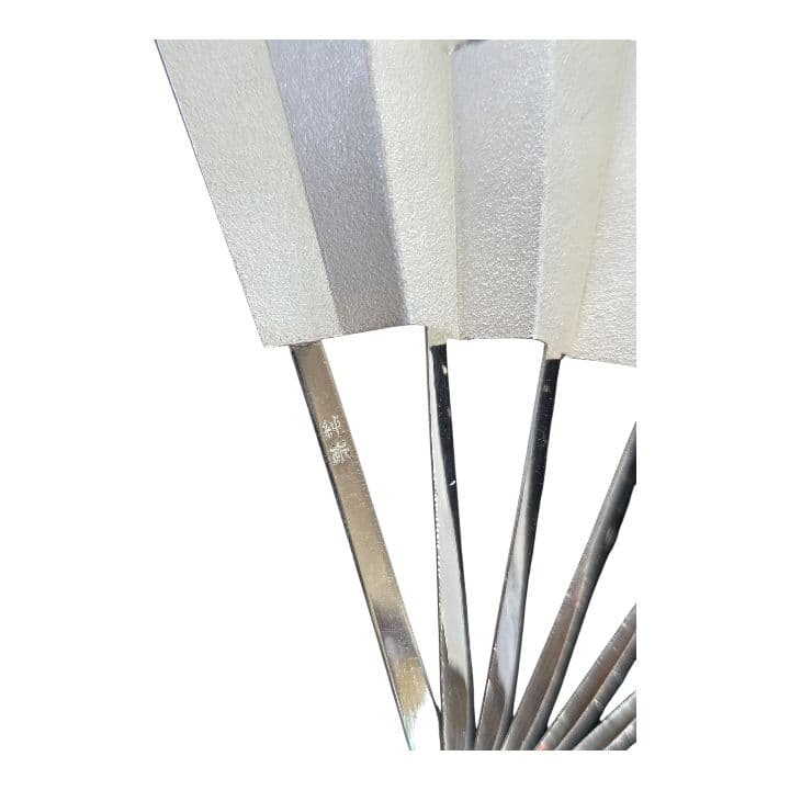 純銀 武比古作 扇子 工芸品