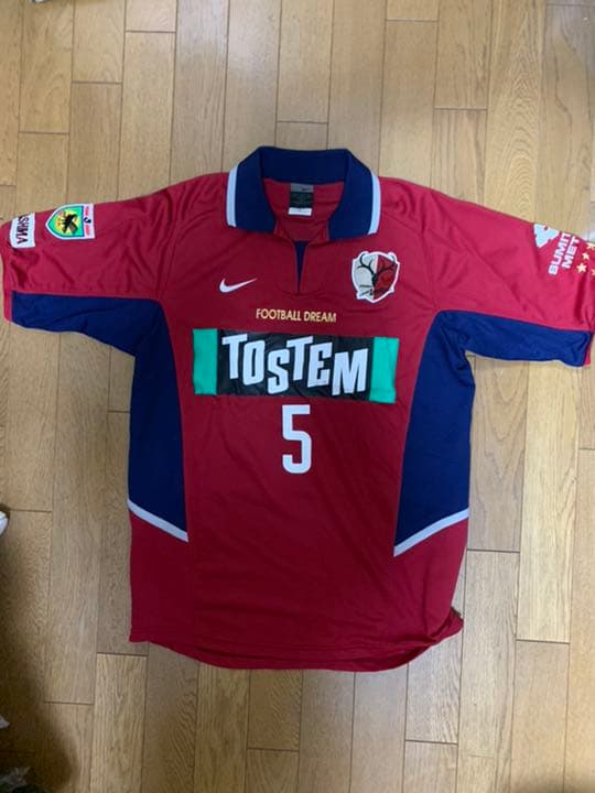 鹿島アントラーズ　中田浩二　サイン入りユニフォーム　レア