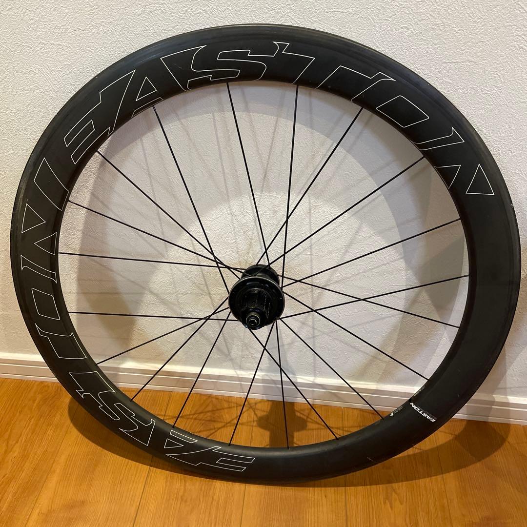難あり EASTON EC90 AERO チューブラー ホイール シマノフリー