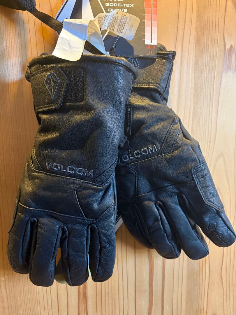 【買ってくれ！】VOLCOM GORE-TEX レザーグローブ ブラック