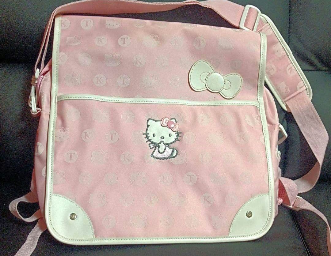 サンリオ　ハローキティ　天使　レトロ　リュック　ショルダーバッグ　ピンク　希少