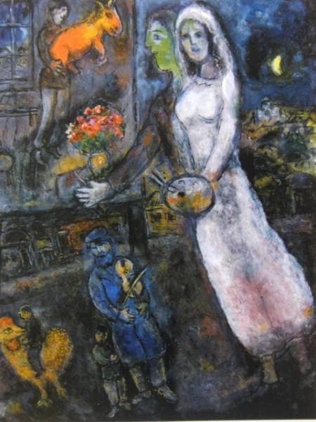 マルク・シャガール 23、希少画集画、新品額装付