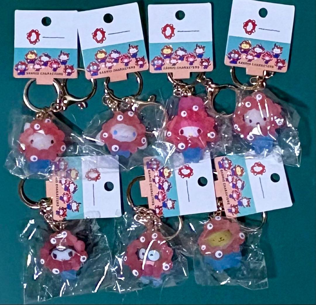 サンリオ　なりきり　立体　ミャクミャク クリアキーホルダー　コンプリート