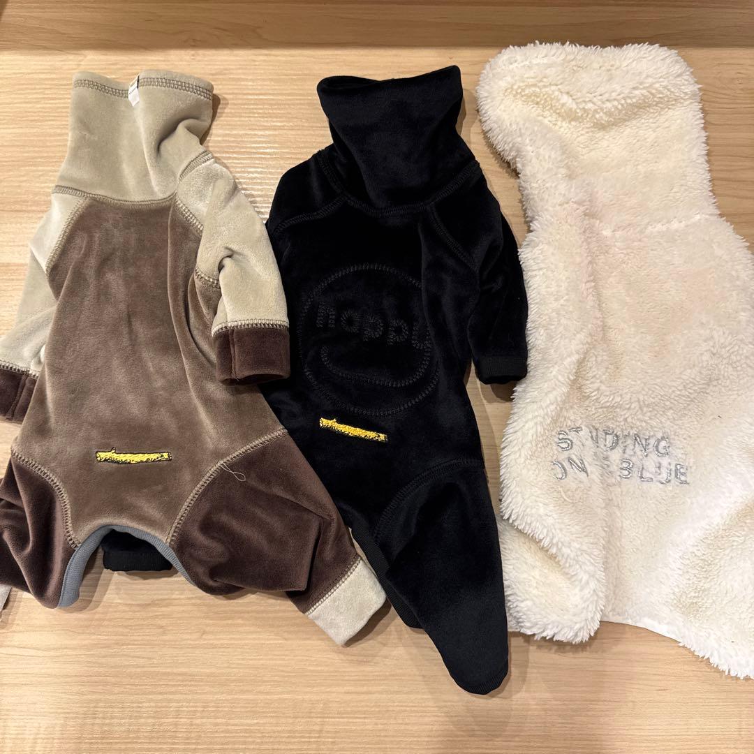 犬服 秋冬 防寒 ３着セット4足 ボンバーヒート ドッグウェア E