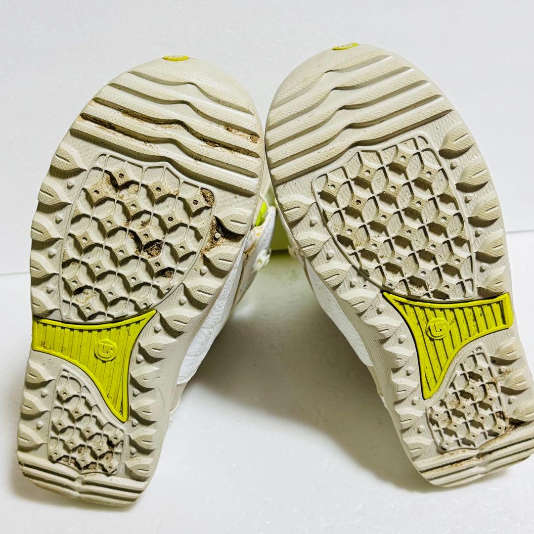 24cmバートンスノーボード ブーツ(女性用) ホワイト/イエロー