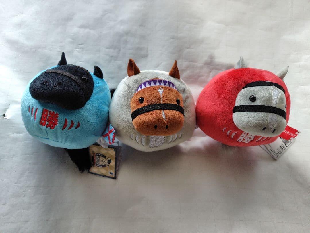 関雲長 サラブレッドコレクション だるまぬいぐるみ 3体セット