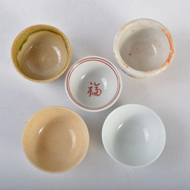 五名工　盃　永楽五名工　盃　永楽善五郎　上出長右衛門など　共箱　D　R4577