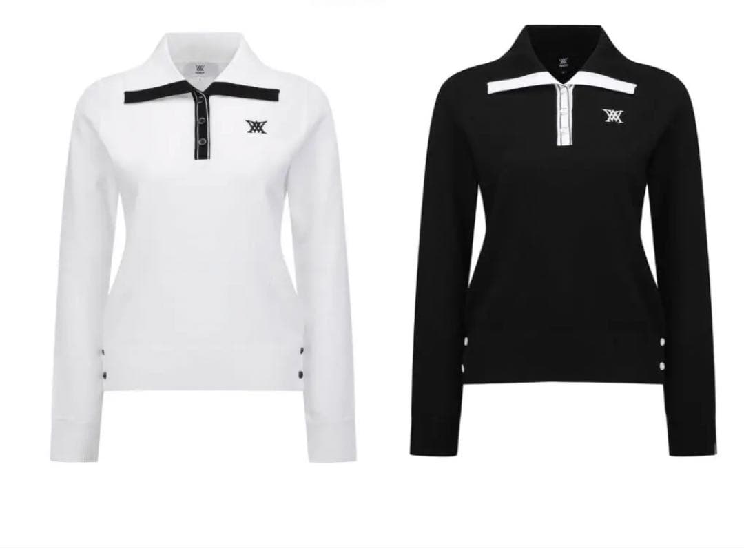 ☆ANEW GOLF☆アニューゴルフ韓国　SP COLLAR POINT ニット