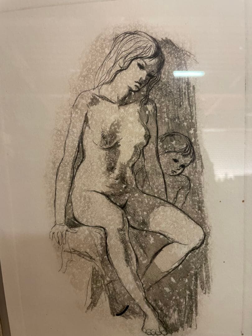 「裸婦」リトグラフ　25/30 在銘 直筆サイン