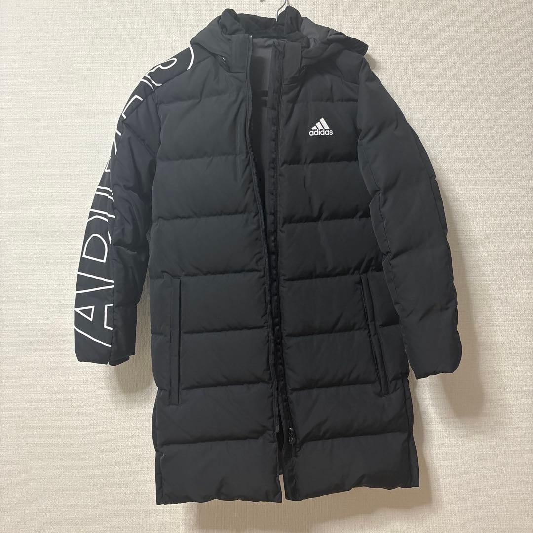 adidas ベンチコート ブラック　子供用 152㎝