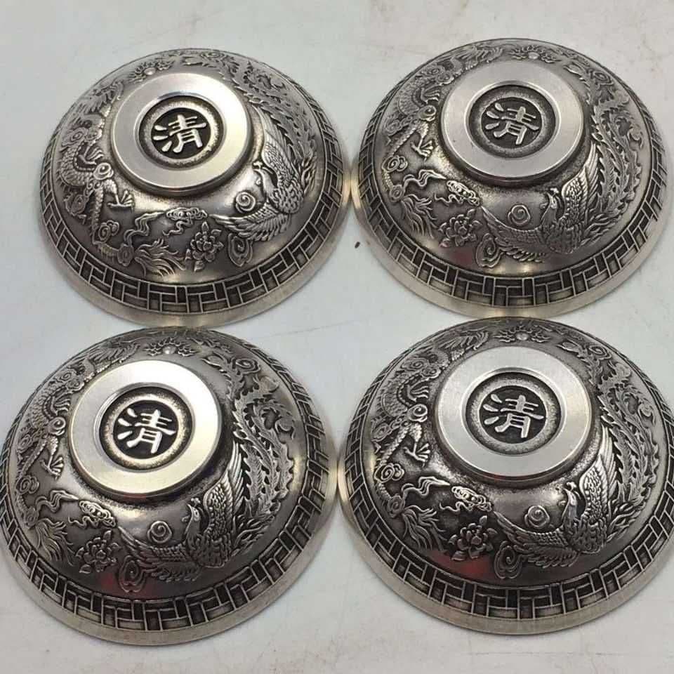 銅器 銅碗 茶碗 龍鳳皿 茶道具 装飾品 工芸品 置物