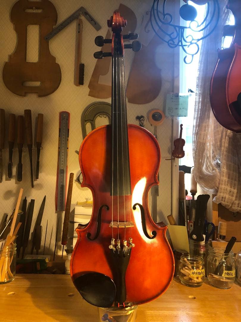 【駒&魂柱調整済】SuzukiバイオリンNo350 1/2 1976