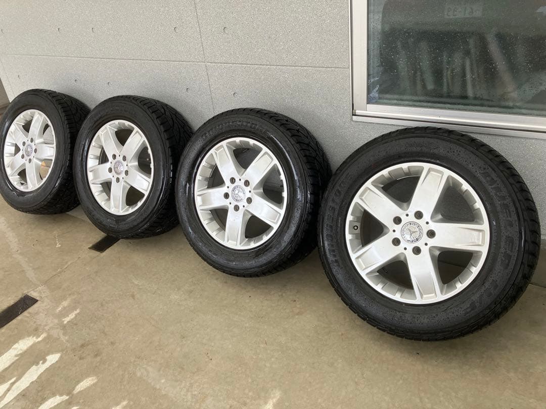 ベンツGクラス純正　シルバー 5スポーク ホイール ブリヂストンタイヤセット