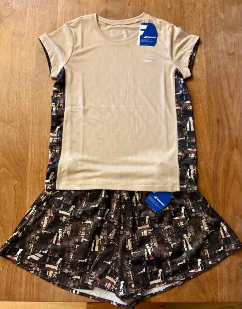 バボラ テニスウエア2025FW ゲームシャツ&キュロットのセットアップ L