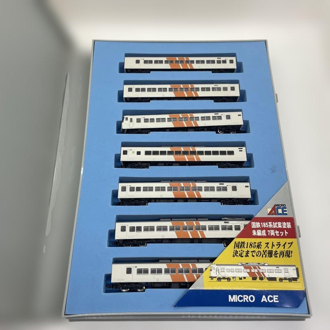 【nr/1.31/3】Nゲージ 鉄道模型国鉄185系試案塗装朱編成 7両セット