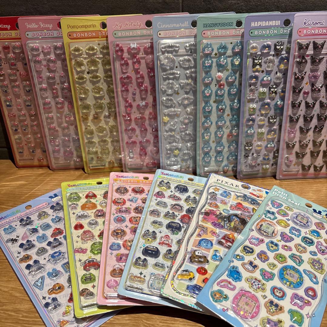 【たまごっち・サンリオmini・プチドロ】ボンボンドロップシールプチドロセット