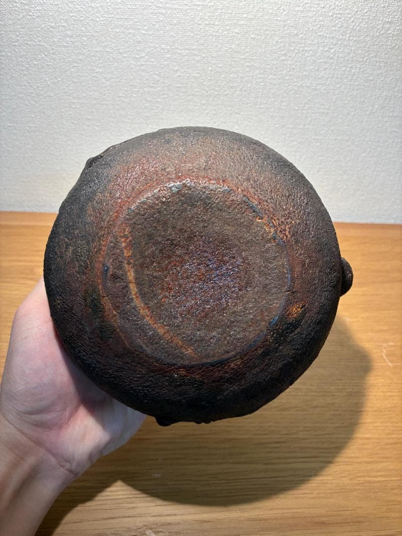 016 【希少】龍文堂 亀文堂 伝統工芸品 鉄瓶 カニ 蟹図