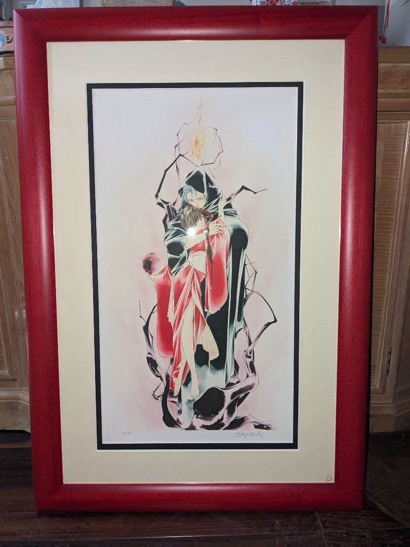 垣野内成美 リトグラフ 傀儡〜吸血姫美夕〜 直筆サイン 限定150枚 アニメ漫画