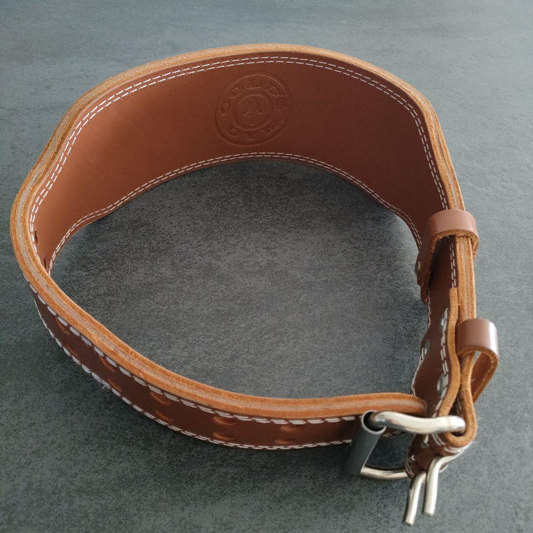 GOLD'S GYM ゴールドジム レザー トレーニングベルト　Sサイズ