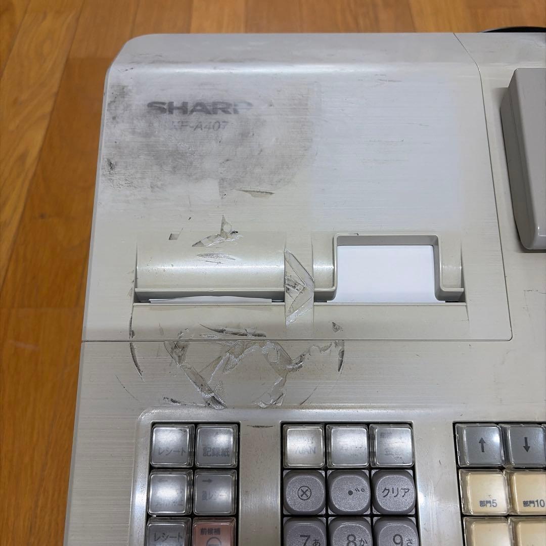 SHARP XE-A407 レジスター バーコードリーダー付き