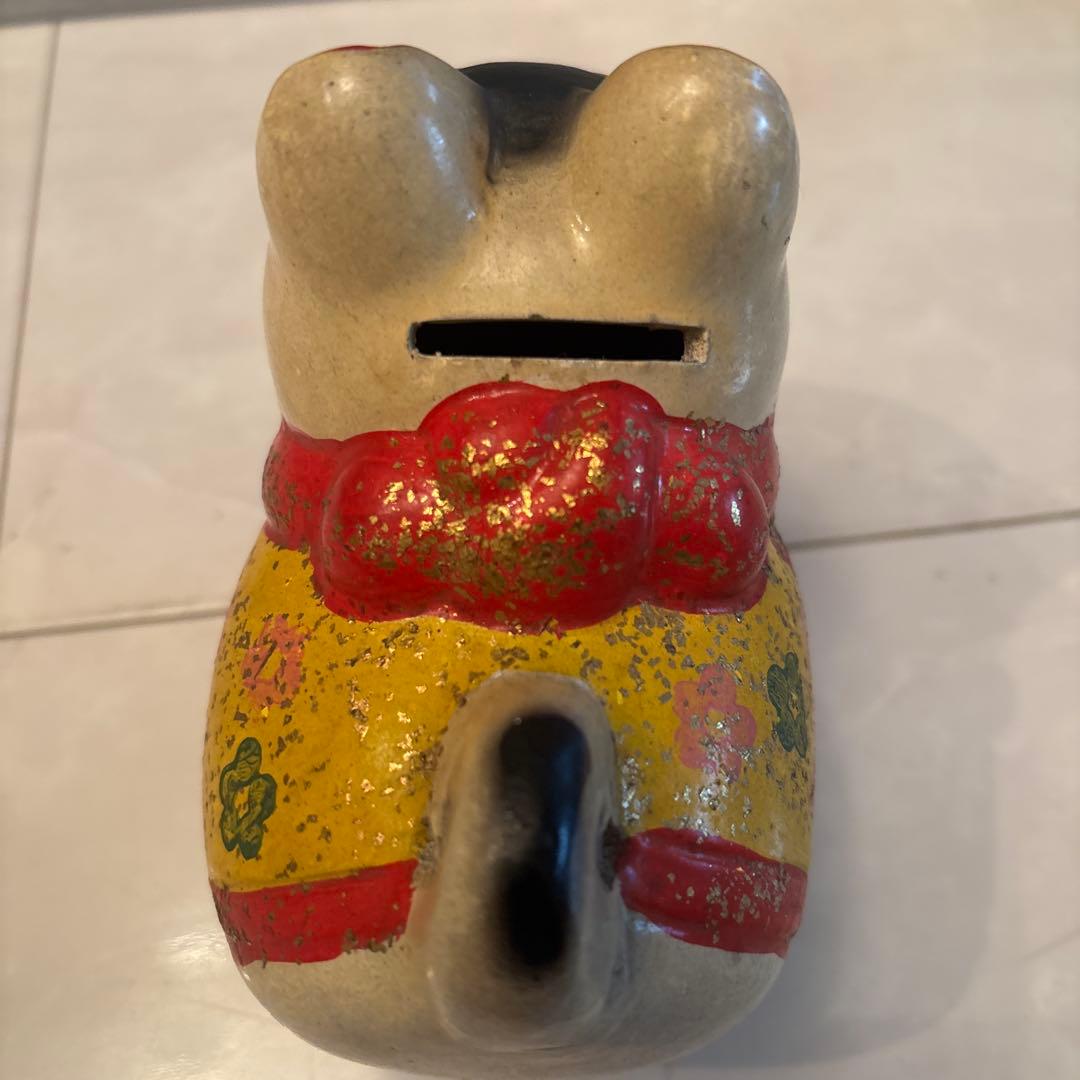 アンティーク　伝統工芸品　お顔が可愛い過ぎる張子の犬の陶器