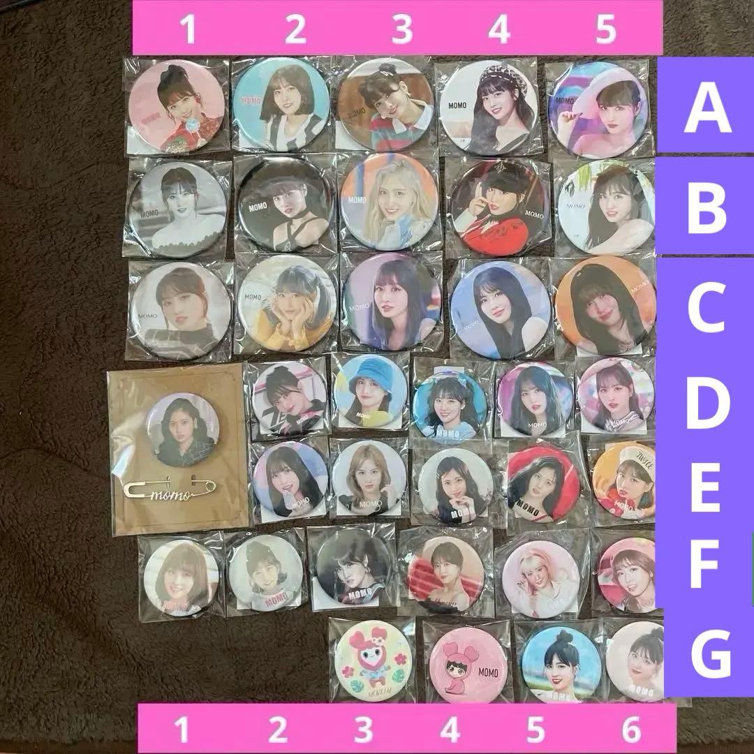 モモ　缶バッジ　缶バッチ　36点セット　まとめ売り