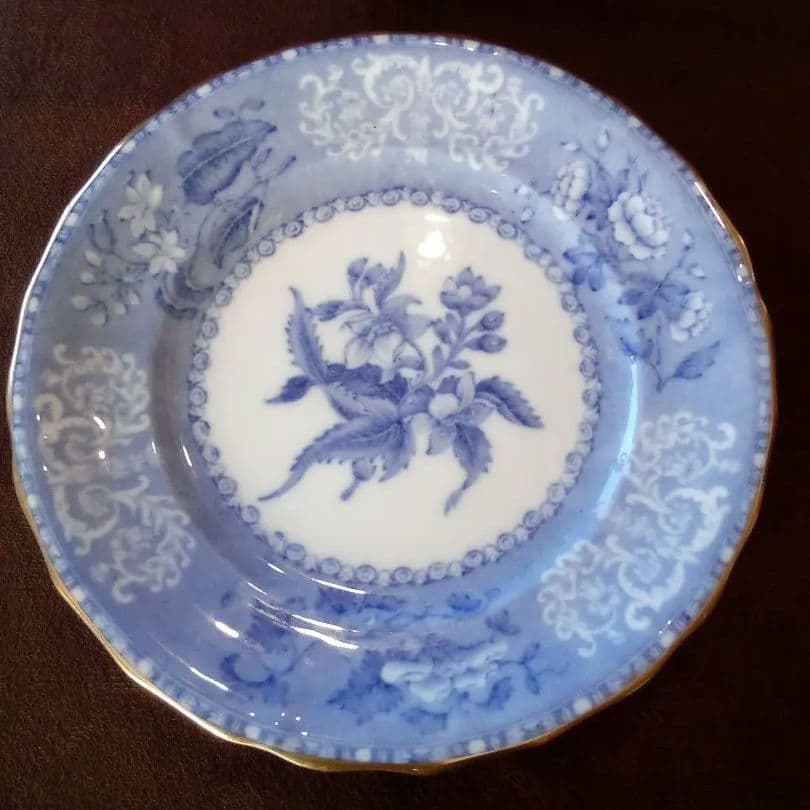 イギリス スポ—ド ケ—キ皿５枚セット「カミ—ラ」1910年代