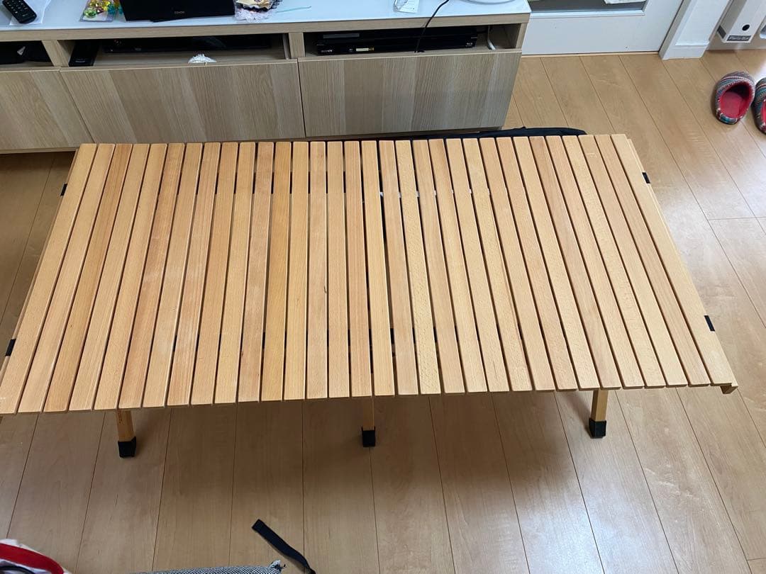 ハイランダー　ロールウッドテーブル120