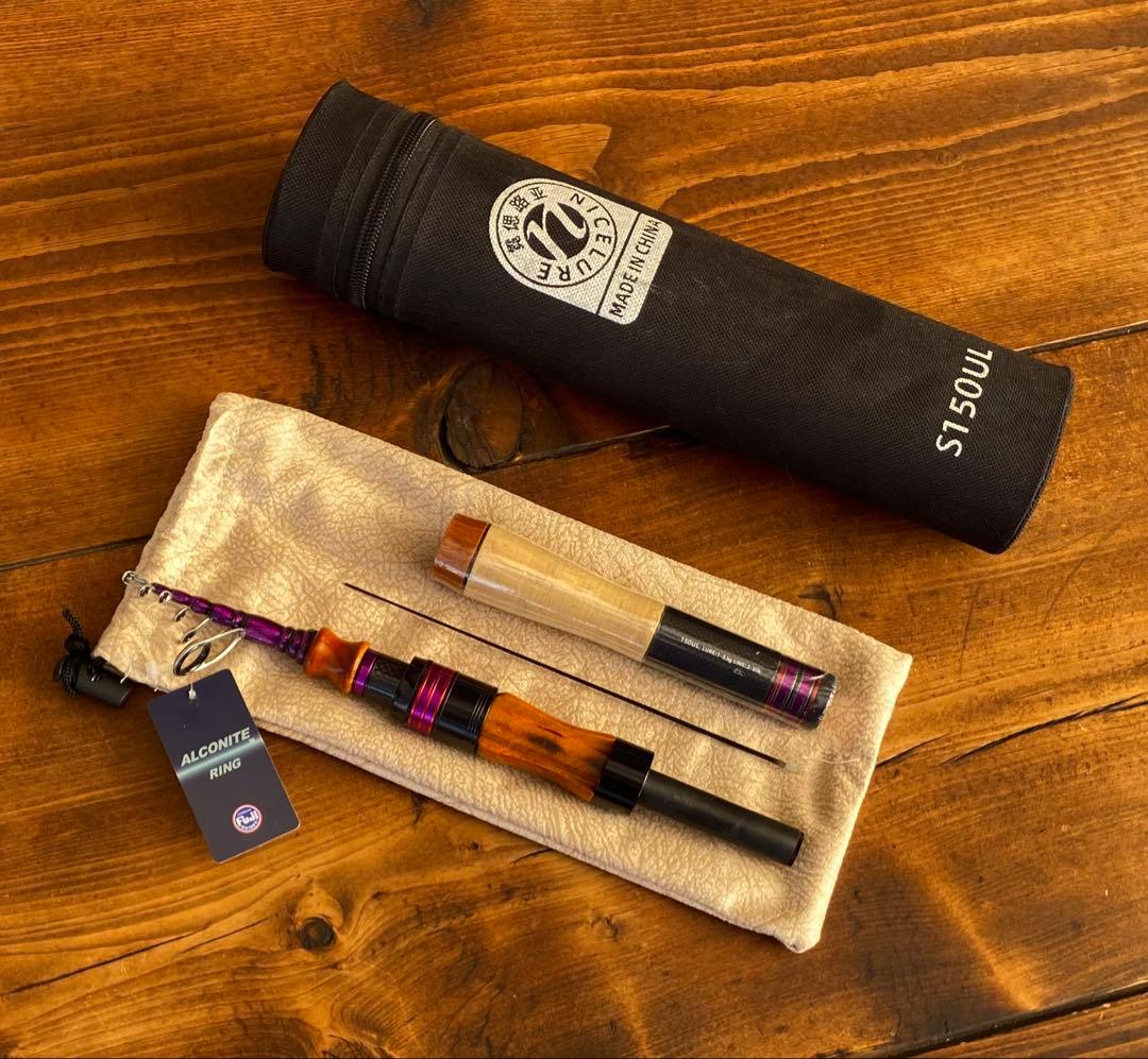 4ft11inch トラウトロッド　ウッドグリップ　　天然木グリップ 渓流釣り